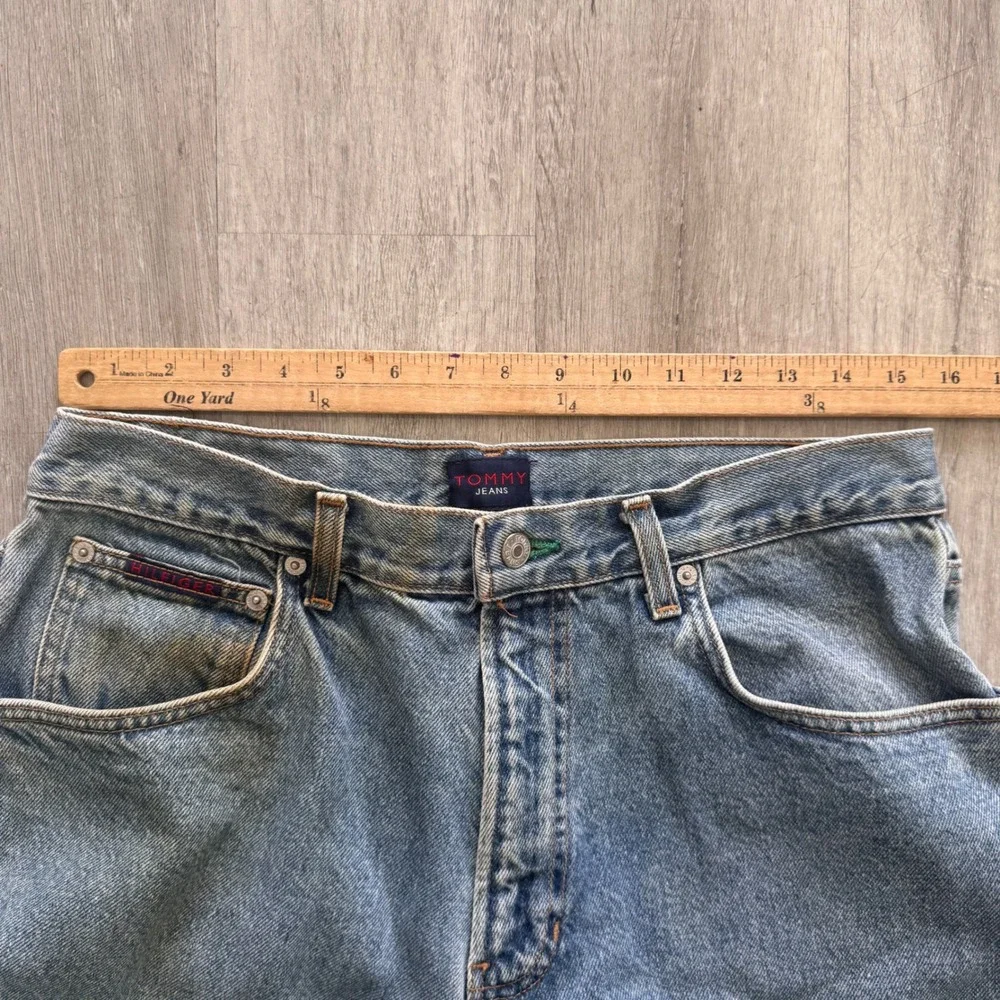 Tommy Hilfiger Vintage 90s Straight Leg Denim Jeans Medium Wash Mens 34x32